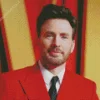 Chris Evans On A Red Suit Diamond Painting