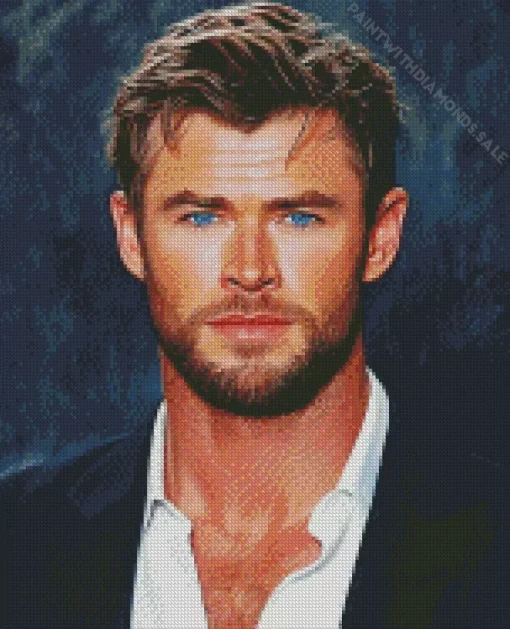 Chris Hemsworth Art Diamond Painting