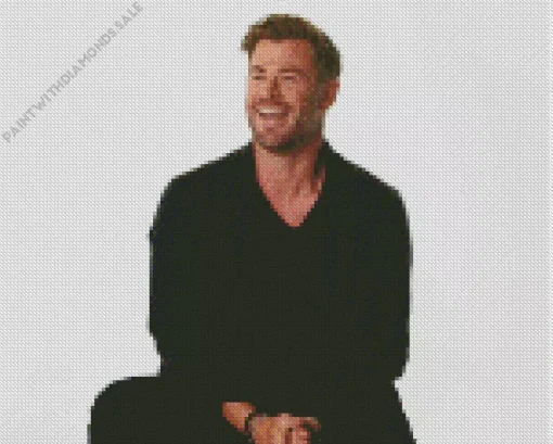 Chris Hemsworth Smiling Diamond Painting