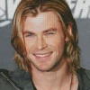 Chris Hemsworth With Long Hair Diamond Painting