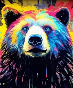 Colorful Bear Diamond Painting