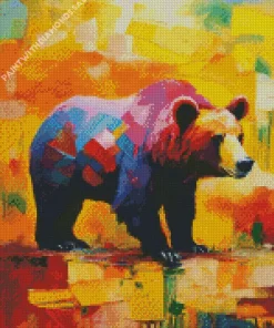 Colorful Bear Animal Diamond Painting