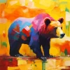 Colorful Bear Animal Diamond Painting