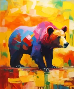 Colorful Bear Animal Diamond Painting