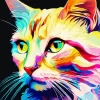 Colorful Cat Diamond Painting