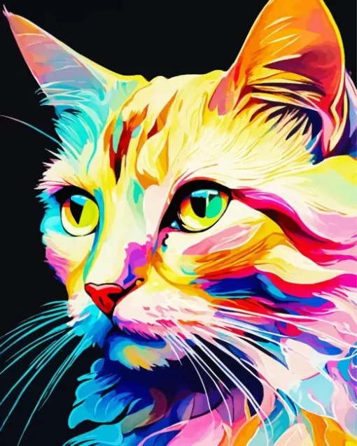 Colorful Cat Diamond Painting