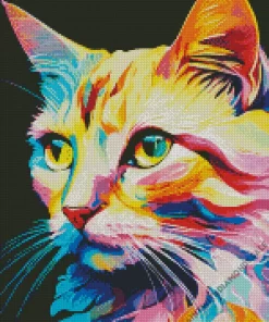 Colorful Cat Diamond Painting