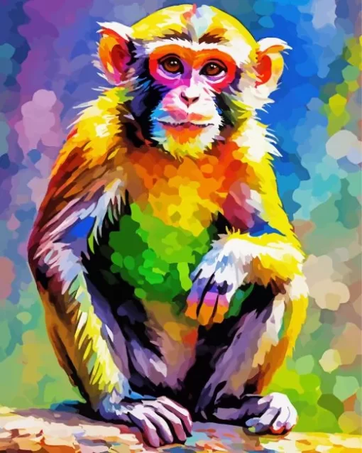 Colorful Monkey Diamond Painting