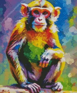 Colorful Monkey Diamond Painting