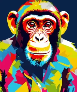 Colorful Monkey Artwork Diamond Painting