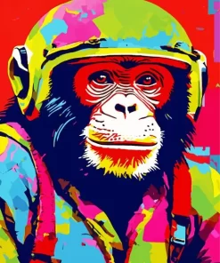 Colorful Monkey Pop Art Diamond Painting