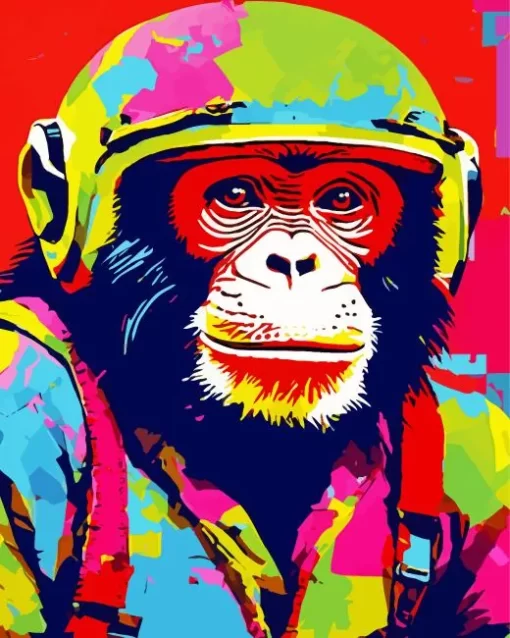 Colorful Monkey Pop Art Diamond Painting