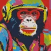 Colorful Monkey Pop Art Diamond Painting