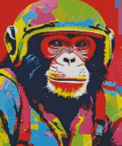 Colorful Monkey Pop Art Diamond Painting