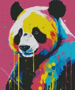 Colorful Panda Bear Diamond Painting