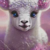 Cute Baby White Lamb Diamond Painting