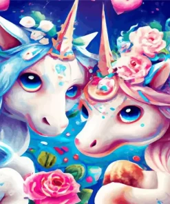 Cute Unicorns Diamond Painting