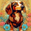 Dachshund Dog Art Diamond Painting