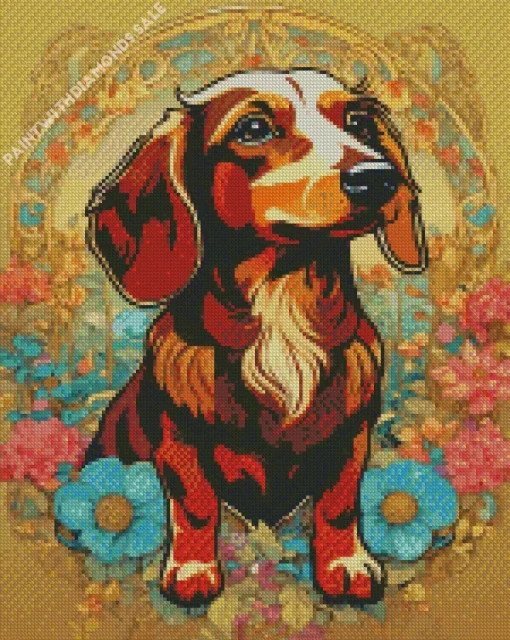 Dachshund Dog Art Diamond Painting