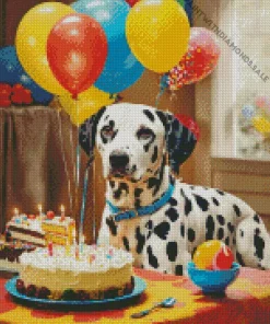 Dalmatian Birthday Diamond Painting