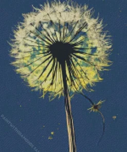 Dandelion In A Blue Sky Diamond Painting