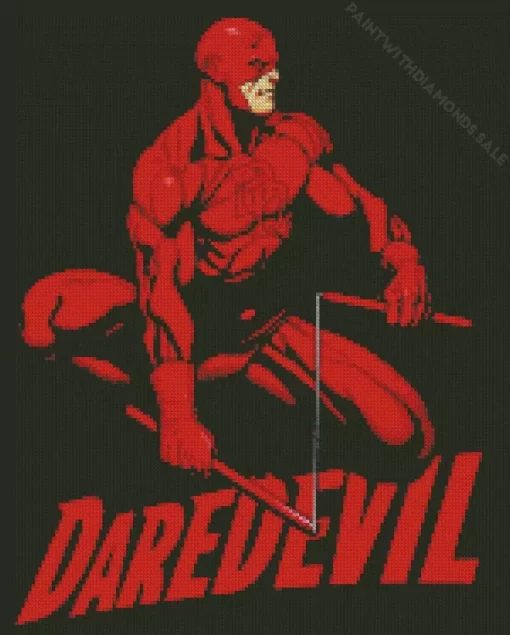 Daredevil Comic Poster Diamond Painting