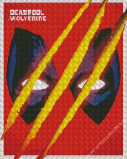 Deadpool Wolverine Poster Diamond Painting