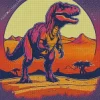 Dinosaur In Desert Diamond Painting