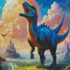 Dinosaur In Fairytopia Diamond Painting