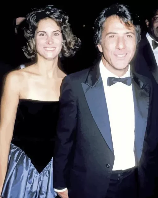 Dustin Hoffman And His Wife Diamond Painting