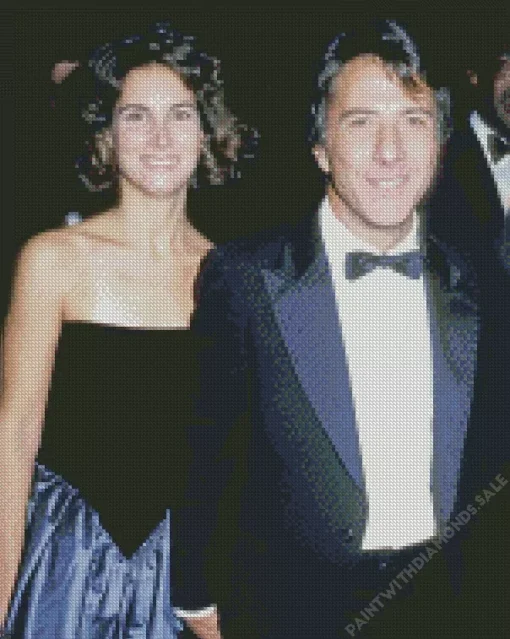 Dustin Hoffman And His Wife Diamond Painting