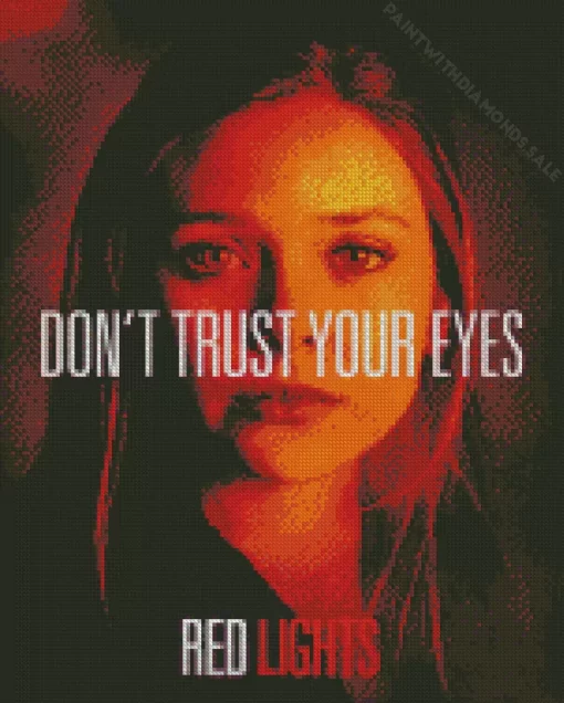 Elizabeth Olsen Red Lights Poster Diamond Painting