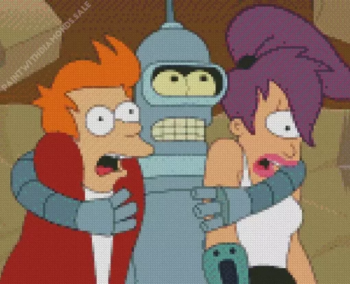 Futurama Cartoon Diamond Painting