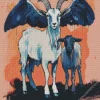 Goats With Wings Diamond Painting