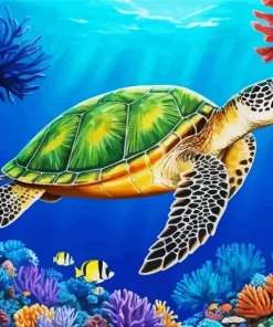 Green Sea Turtle Art Diamond Painting