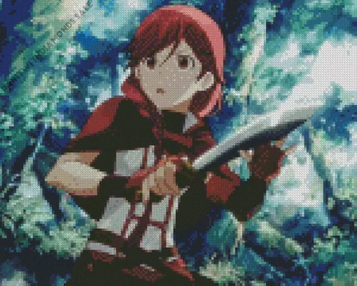 Grimgar Of Fantasy And Ash Character Diamond Painting