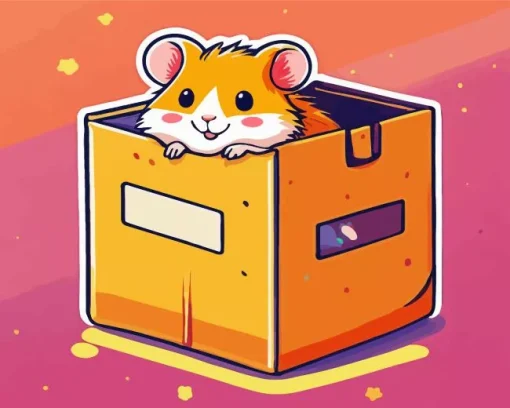 Guinea Pig In A Box Diamond Painting