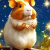 Guinea Pig With A Starry Sky Diamond Painting