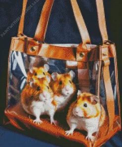 Guinea Pigs In A Bag Diamond Painting