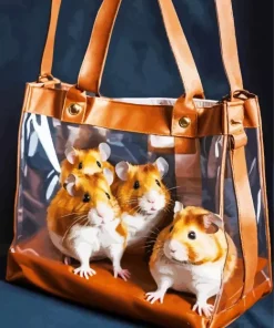 Guinea Pigs In A Bag Diamond Painting