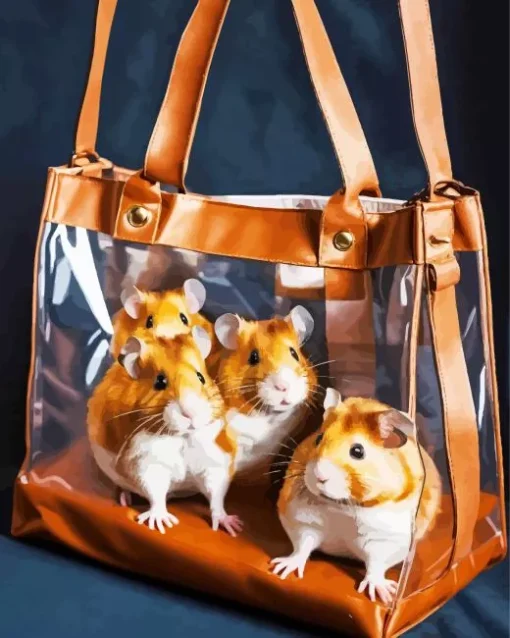 Guinea Pigs In A Bag Diamond Painting