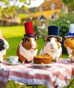 Guinea Pigs Party Diamond Painting