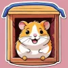 Hamster In Window Diamond Painting