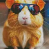 Hamster Wearing Sunglasses Diamond Painting