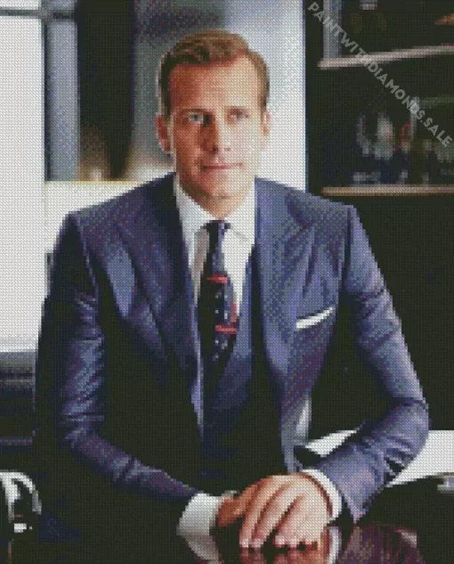 Harvey Specter Character Diamond Painting