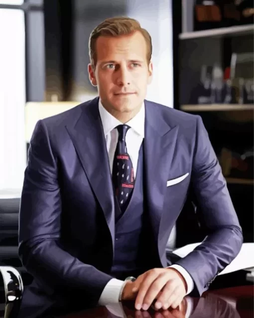 Harvey Specter Character Diamond Painting