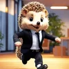 Hedgehog In Suit Diamond Painting