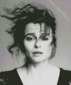 Helena Bonham Black And White Diamond Painting