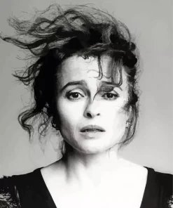 Helena Bonham Black And White Diamond Painting