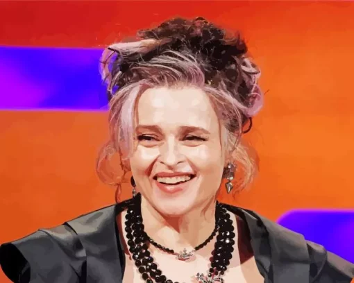 Helena Bonham laughing Diamond Paints